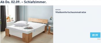 ALDI Vitalkomfortschaummatratze von NOVITESSE im September 2021