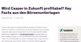 Wird Matratzenhersteller CASPER profitabel?